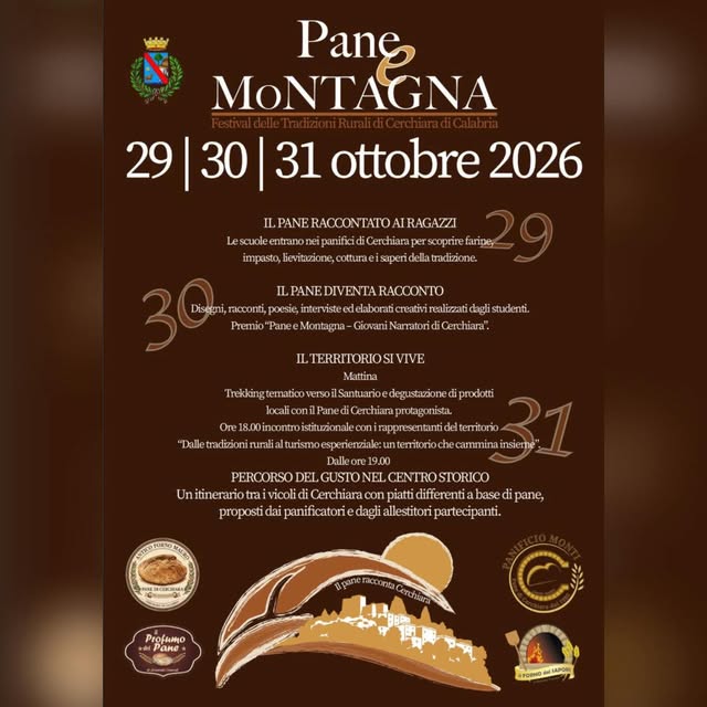 Plakat von Pane e Montagna - Festival delle Tradizioni Rurali di Cerchiara di Calabria