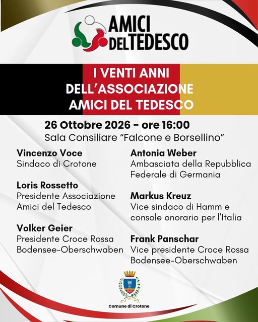 Plakat von I venti anni dell'Associazione Amici del Tedesco