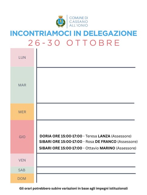 Affiche de Incontrarci in Delegazione