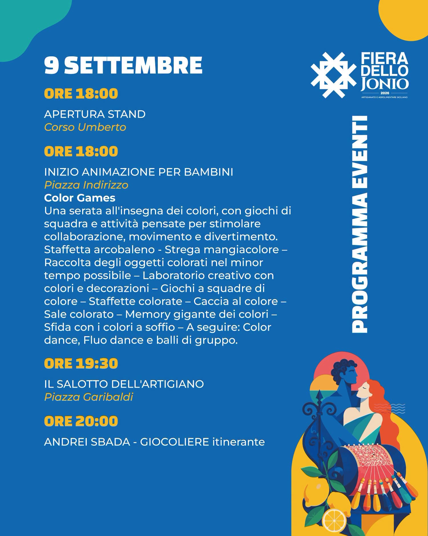 Plakat von Fiera dello Jonio 2026 - Artigianato e Agroalimentare Siciliano