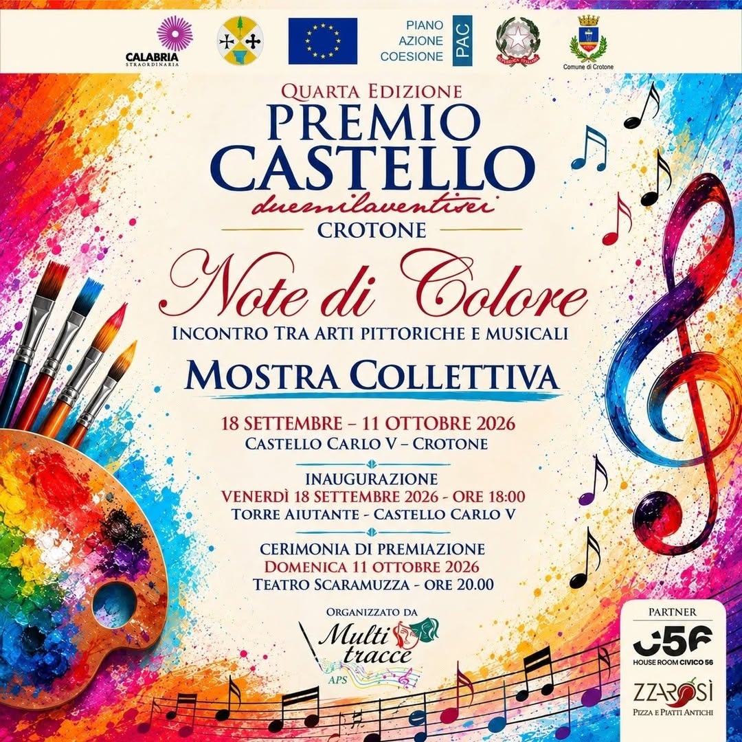 Locandina di Premio Castello Crotone – IV Edizione – Note di Colore