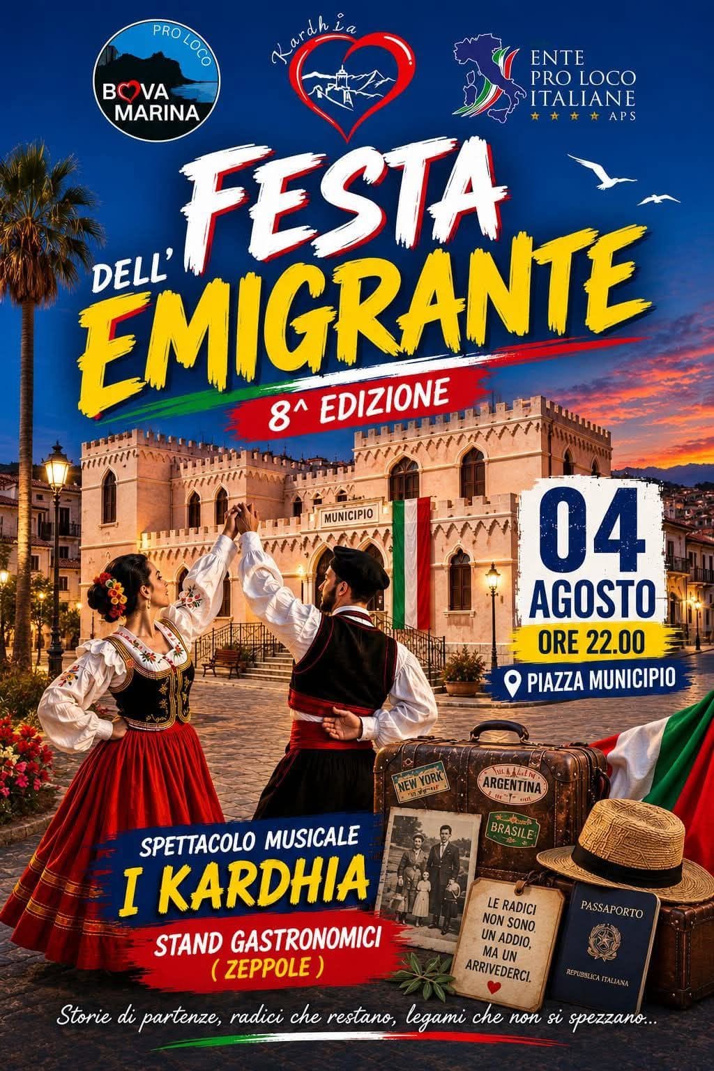 Locandina di Festa dell'Emigrante - 8^ Edizione