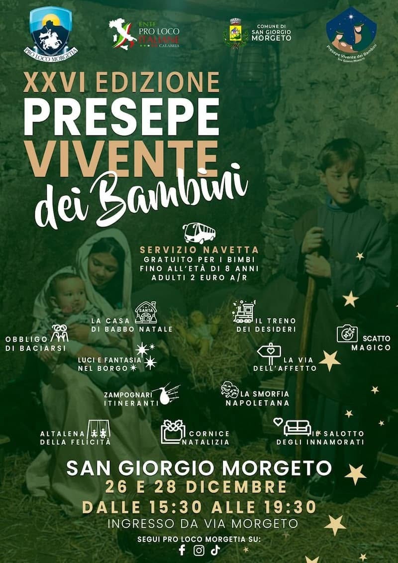 Locandina di Presepe Vivente dei Bambini