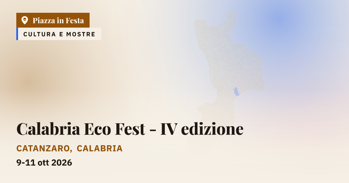 Calabria Eco Fest - IV edizione